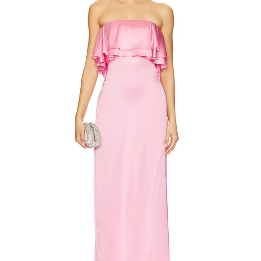 Retrofete Strapless Pink Gown new with tags